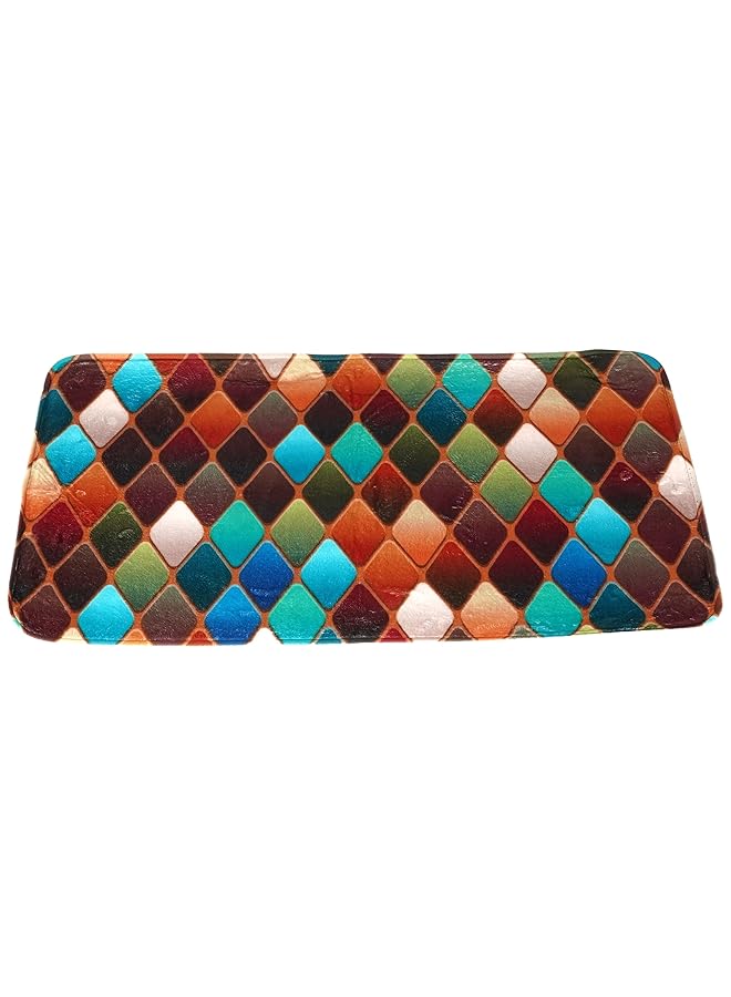 erorex 3 Pcs Set Bathroom Anti Slip Pedestal Rug Plus Lid Toilet Cover Plus Bath Mat - Image 2