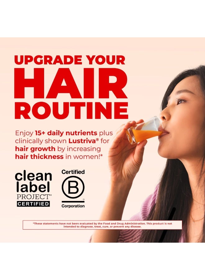 Mary Ruth's Liquid Morning Multivitamin + Hair Growth, Peach Mango, 15.22 fl oz - Image 3