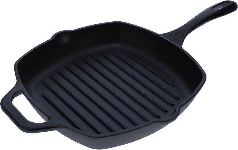 Victoria 10-Inch Cast Iron Grill Pan - Image 1