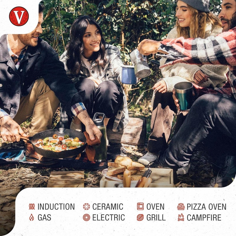 Victoria 10-Inch Cast Iron Grill Pan - Image 3