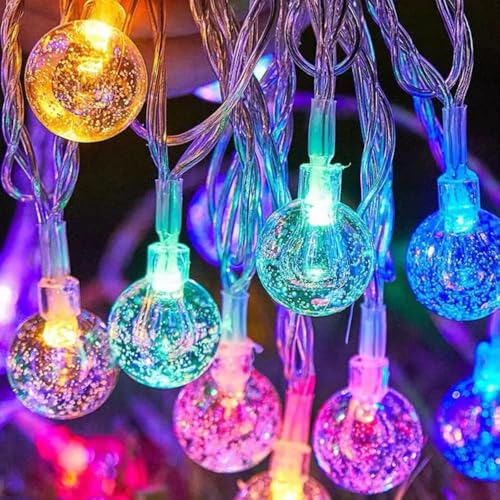 KHIZAR LED String Lights for Bedroom Decor – Decorative Fairy Lights for Kids Room, Girls Room & Home Decoration, Fairy Lights for Ramadan, Eid, Wedding, Party & Indoor Room Decor (Crystal Ball 14) - Image 3