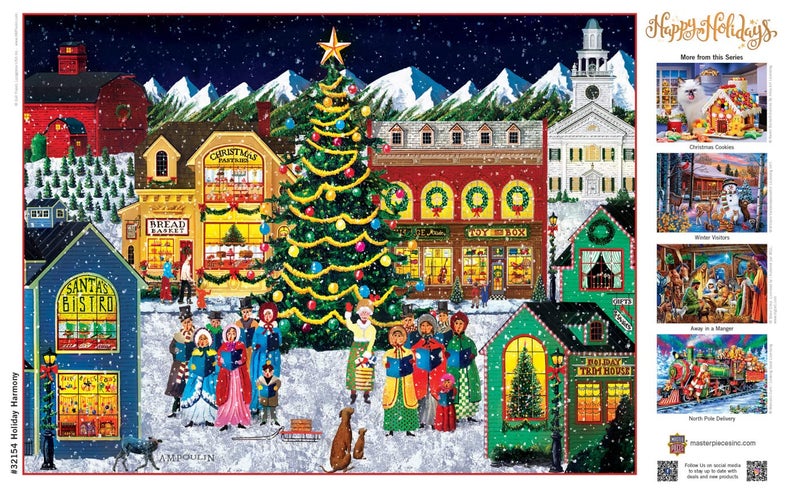 MasterPieces 300 Piece EZ Grip Christmas Jigsaw Puzzle - Holiday Harmony - 18"x24" - Image 5