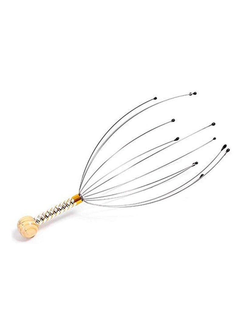 DubaiGallery Head Scalp Massagers, 12 Fingers Head Massage Hand-held, Head Massager Scalp Scratcher for Deep Relaxation, Stress Relief and Hair Stimulation SS handle  - Image 1