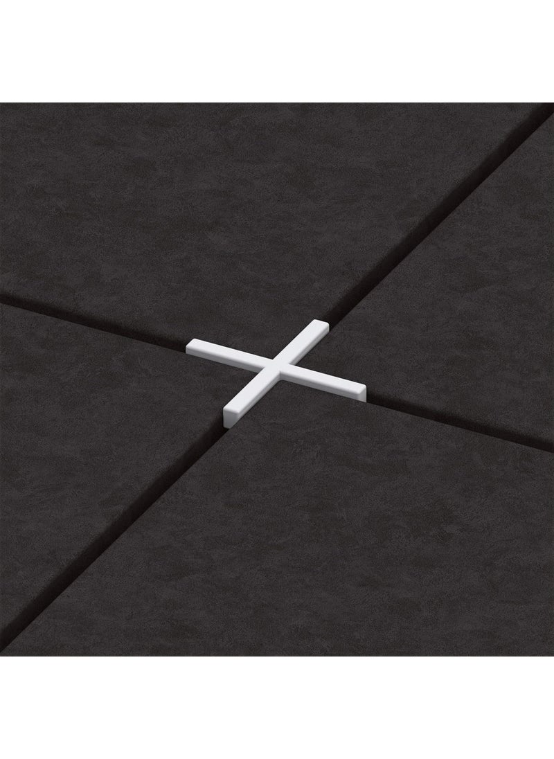 aürbo - ARBO Tile SpacerTile Levelling System Plastic Use for Wall Floor Tiles 2mm 3mm 4mm 5mm Pack of 200 3 mm - Image 1