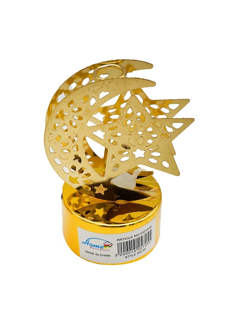 Arab Golden Design Decorative Candle Holder, MKT06-06