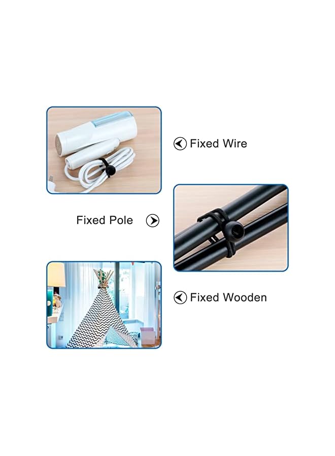 The Bros The Bros 50 PCS Ball Bungee Cords, 6 inch Heavy Duty Bungee Cord with Balls Black Tie Down Cords 0.4cm Thick Ball Bungee with Elastic String for Canopy, Tarp, Straps, Tent, Poles, Wires - Image 2