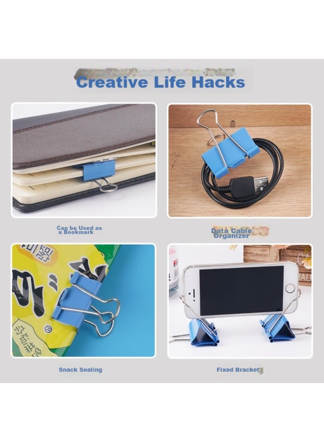 ام اند جي M&g Stationery 1#50mm 12 قطعة/جرة مشابك ملونة كبيرة مشابك معدنية فواتير مشابك مكتب اقتصادية Abs916j1 - Image 5
