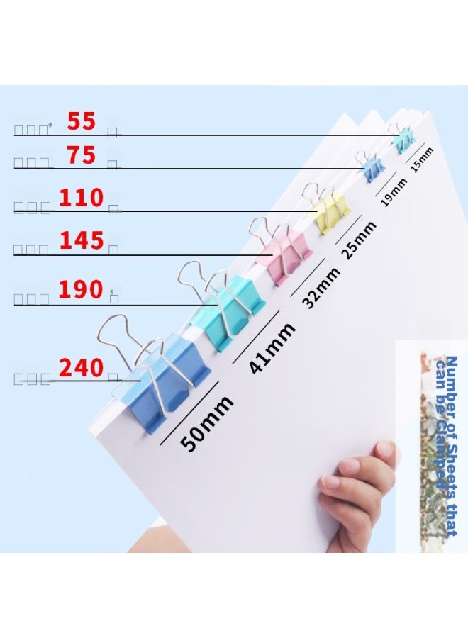 ام اند جي M&g Stationery 1#50mm 12 قطعة/جرة مشابك ملونة كبيرة مشابك معدنية فواتير مشابك مكتب اقتصادية Abs916j1 - Image 4
