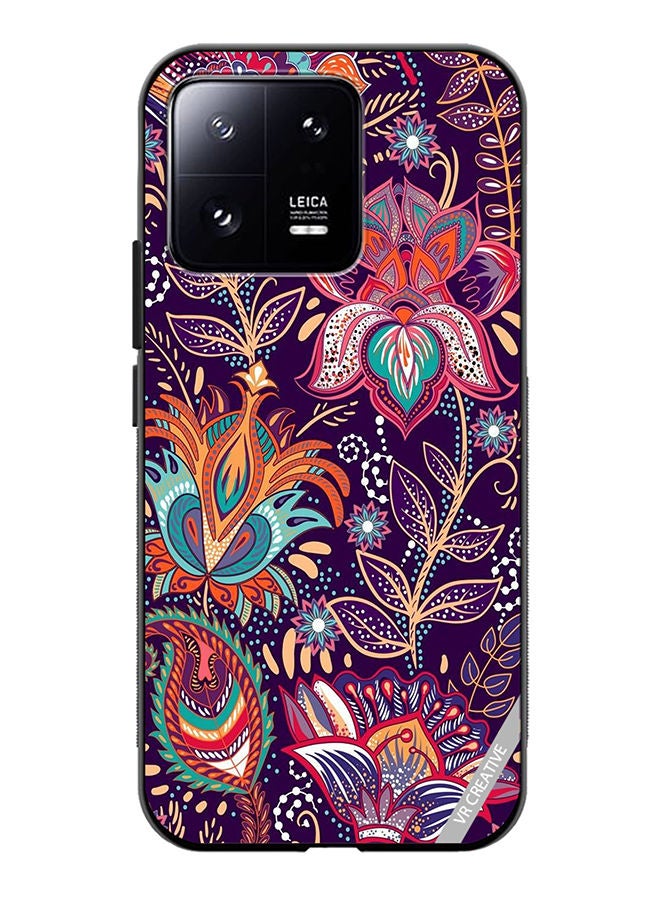 VR CREATIVE Protective Case Cover For Xiaomi 13 Flower Design Multicolour - Image 1