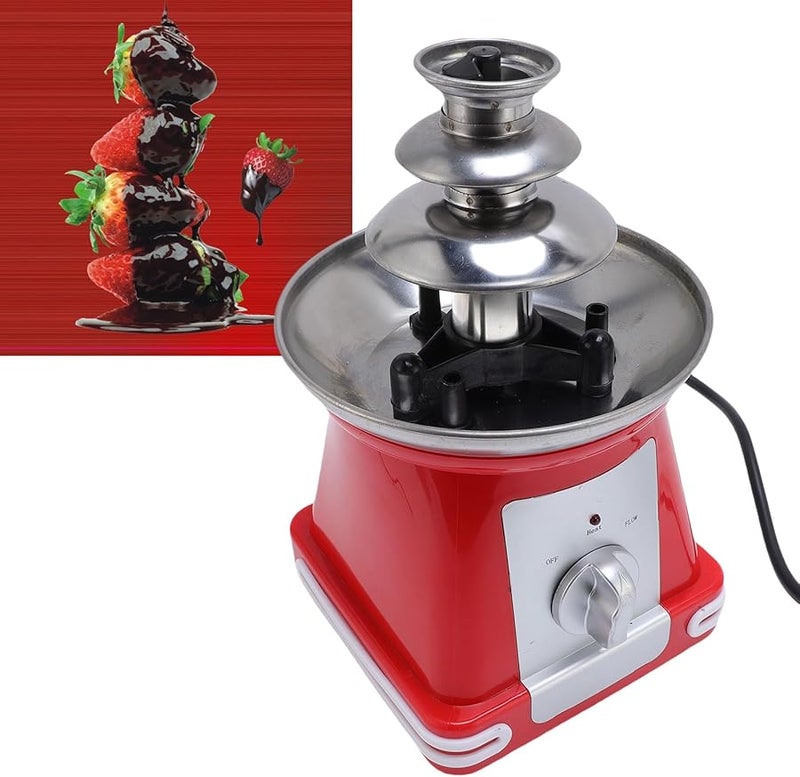 Stainless Steel 3 Tier Electric Chocolate Fountain For Party US Plug 110V - Image 3