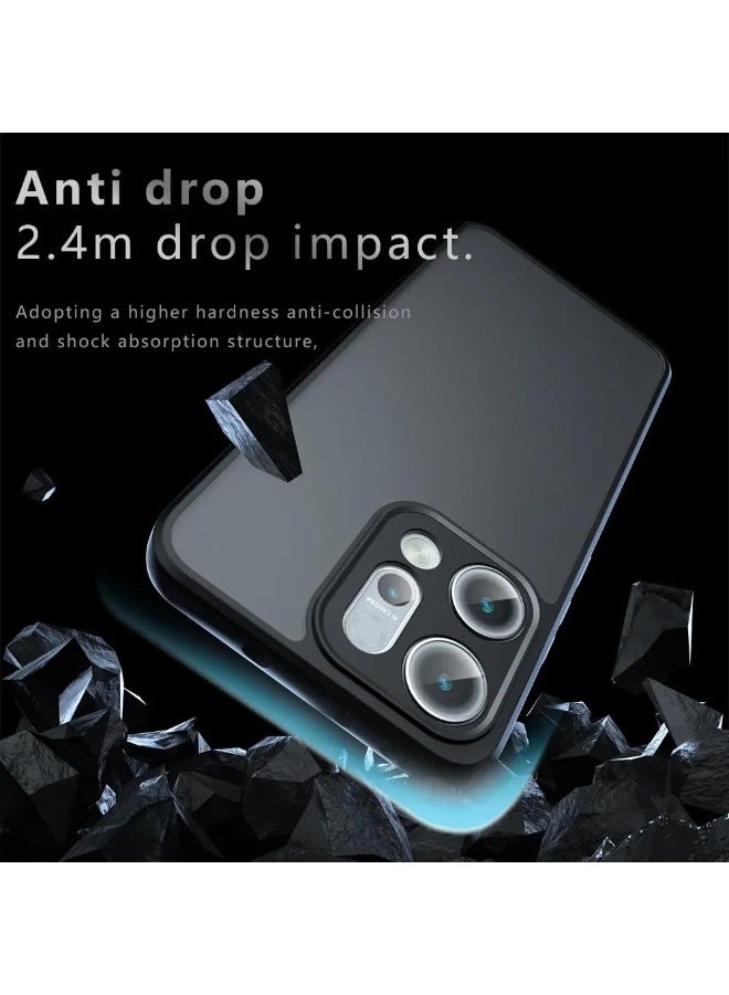 Frosted Case Compatible with OPPO Reno 14 Pro, Selected TPU Material and Four Corner Airbags Shock and Drop Resistance Cover for OPPO Reno 14 Pro
