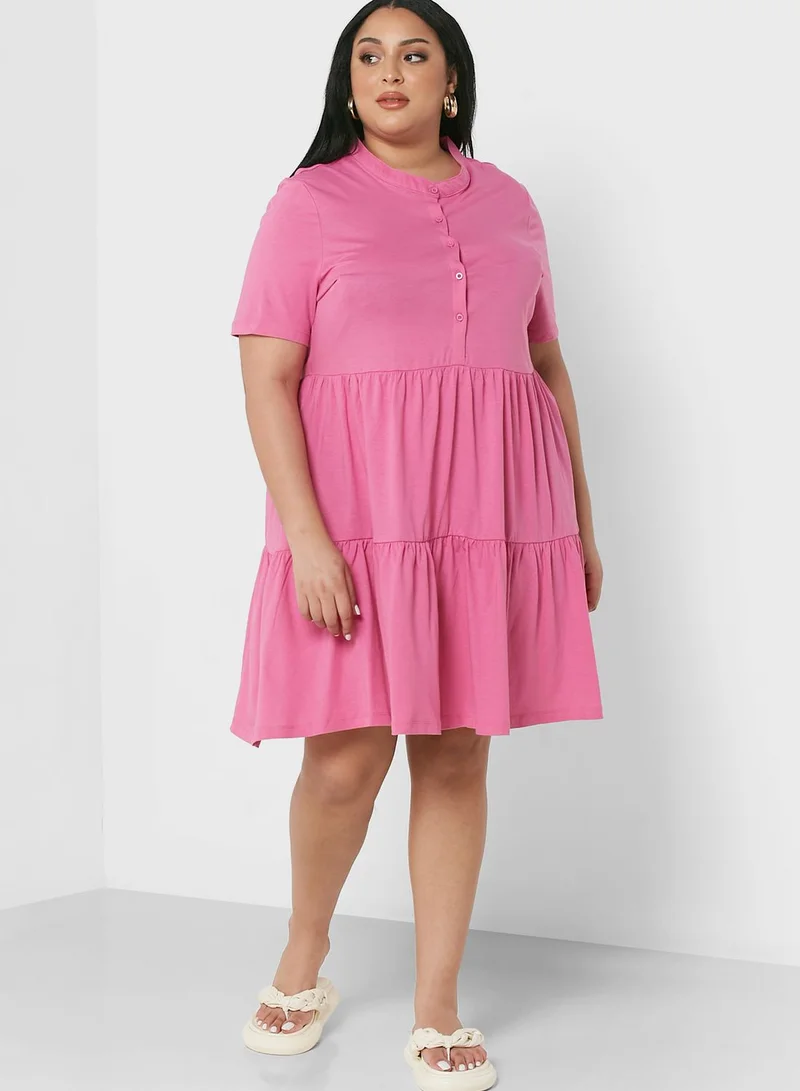 Only Carmakoma Knitted Pleated Dress