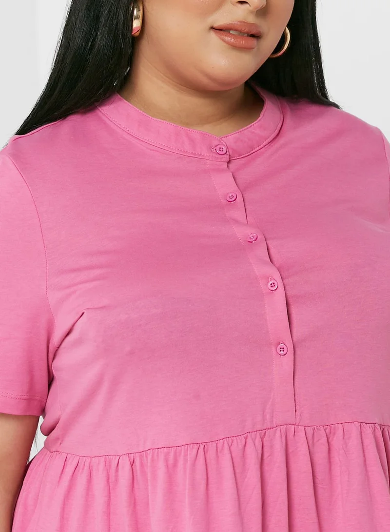 Only Carmakoma Knitted Pleated Dress