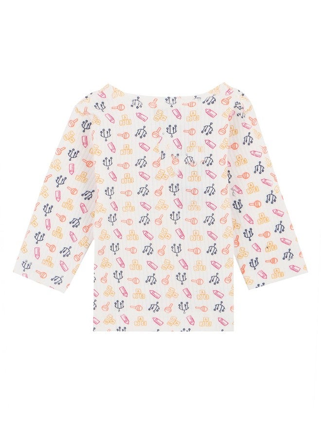 BODYCARE Cotton Blend Unisex Sets Front Open Full Sleeves Top & Pyjama Set Pack Of 1-Assorted - Image 2