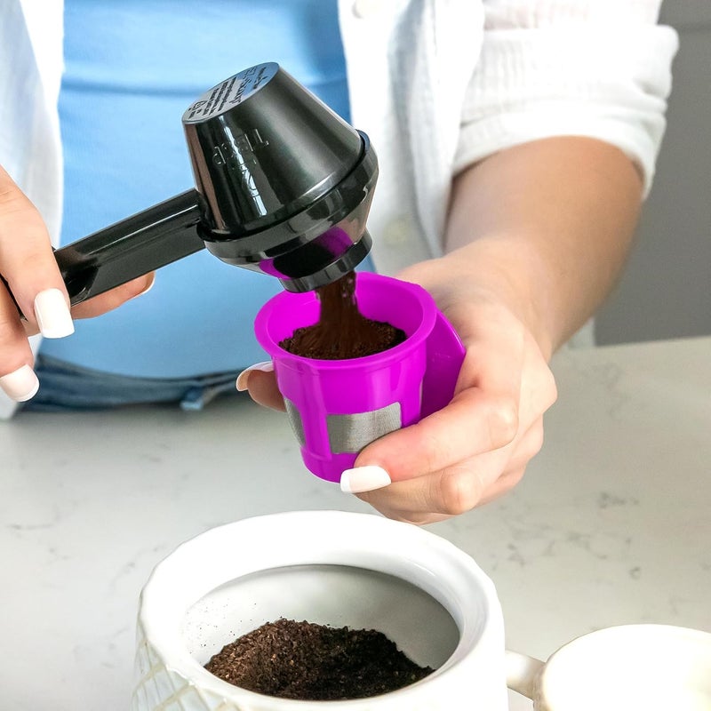 Perfect Pod Cafe Fill Value Pack by | Reusable K Cup Coffee Pod Filters & Coffee Scoop, Compatible with Keurig K-Duo, K-Mini, 1.0, 2.0, K-Series and Select Single Cup Coffee Makers Medium weight - Image 3