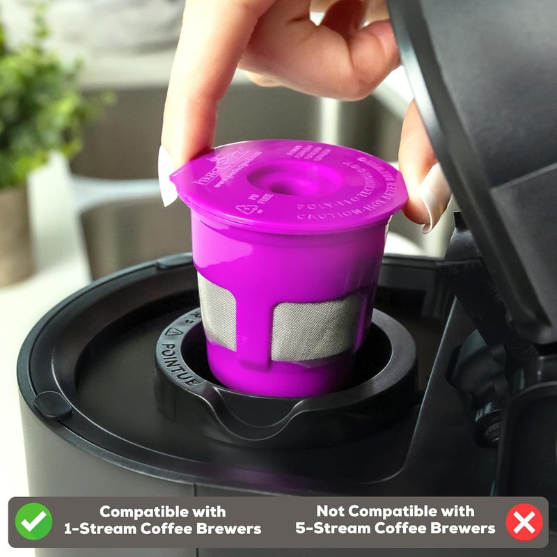 Perfect Pod Cafe Fill Value Pack by | Reusable K Cup Coffee Pod Filters & Coffee Scoop, Compatible with Keurig K-Duo, K-Mini, 1.0, 2.0, K-Series and Select Single Cup Coffee Makers Medium weight - Image 4