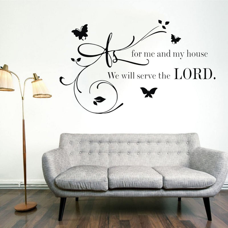 SUPANT Bible Verse Wall Stickers Decorations for Bedroom Vinyl Decals for Living Room Bathroom Dorm, Inspirational Quotes Christian Scripture Jesus Prayer Religious Home Art Family Decor Sayings Sign-We Will - Image 2
