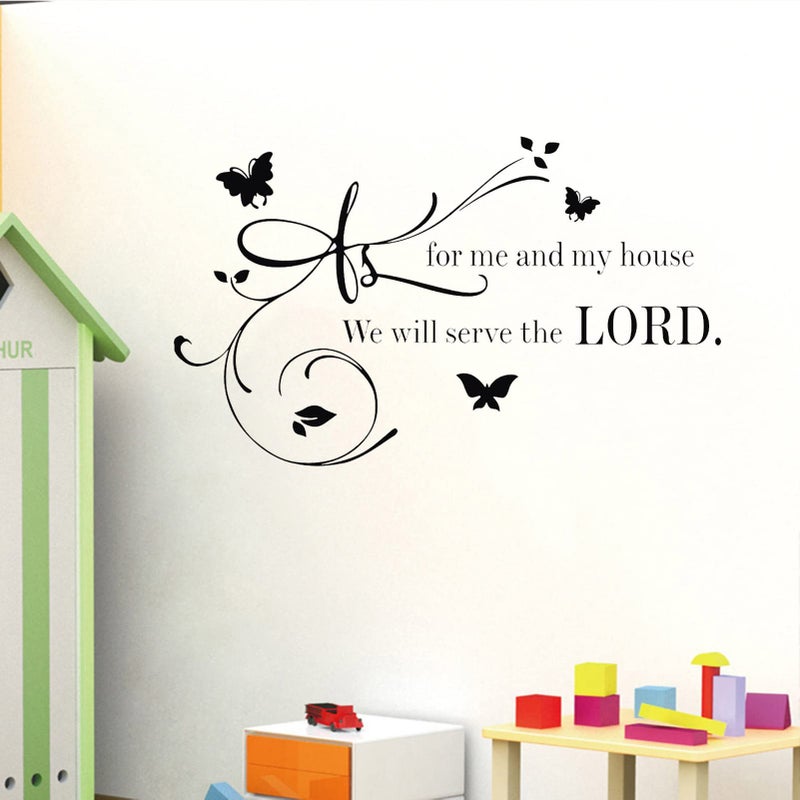 SUPANT Bible Verse Wall Stickers Decorations for Bedroom Vinyl Decals for Living Room Bathroom Dorm, Inspirational Quotes Christian Scripture Jesus Prayer Religious Home Art Family Decor Sayings Sign-We Will - Image 1