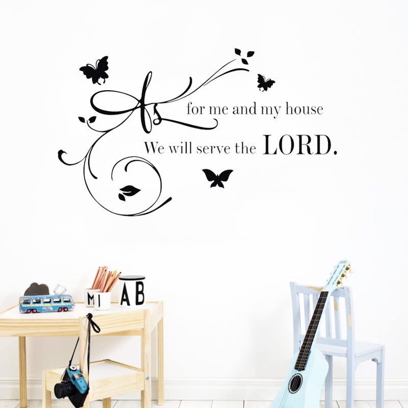 SUPANT Bible Verse Wall Stickers Decorations for Bedroom Vinyl Decals for Living Room Bathroom Dorm, Inspirational Quotes Christian Scripture Jesus Prayer Religious Home Art Family Decor Sayings Sign-We Will - Image 5