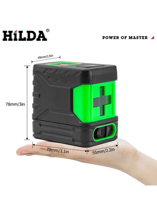 HILDA 2 Line Laser Level Self Leveling Ultra Green Beam 3 Brightness Machine And Bag - Image 3