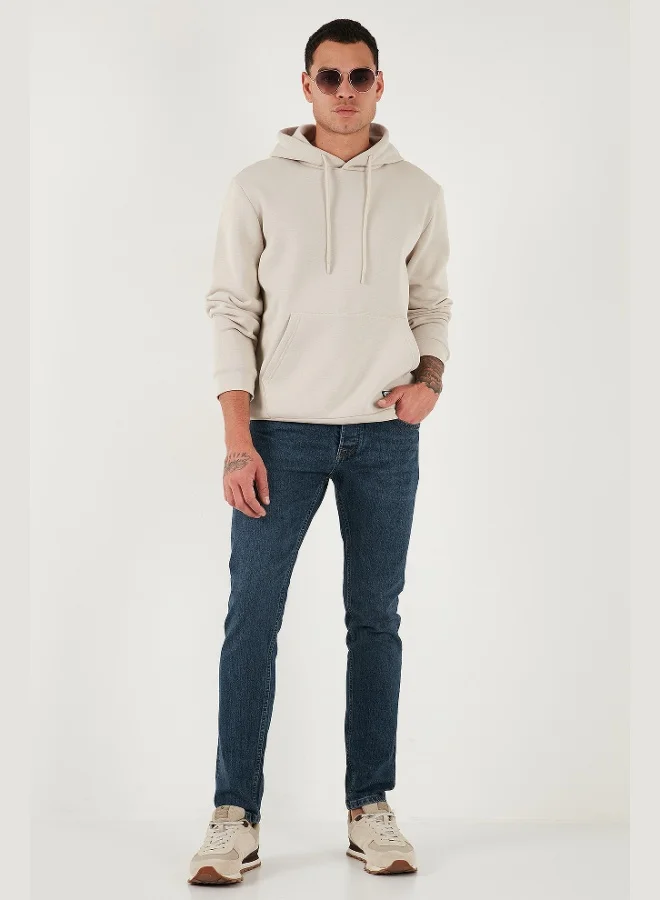 بوراتي جينز بوراتي قطن بقصة ضيقة وخصر عادي وساق رفيعة للرجال