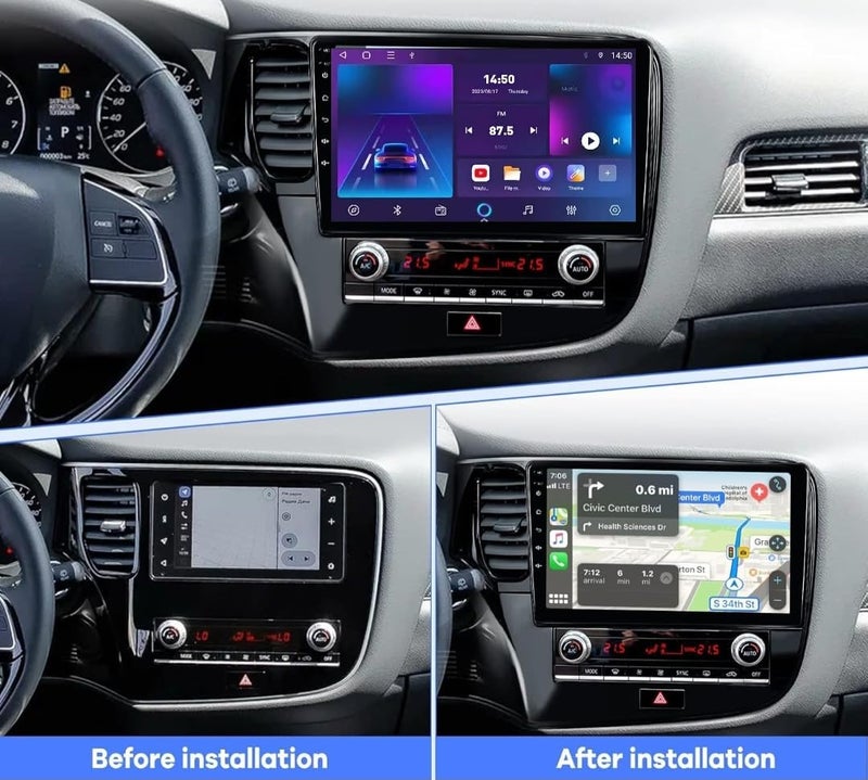 VIEREX 10.1-Inch Android Car Stereo for Mitsubishi Outlander 2018-2021 - Image 2