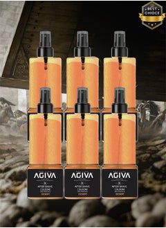 Agiva 6 Pieces Agiva After Shave Cologne Spray Desert 400ml  - Image 1