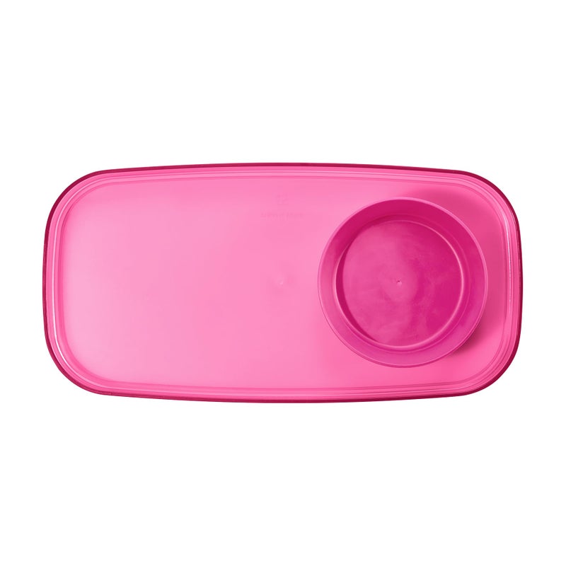 madesmart dipware Small Serving Plate, Stackable & Removable Dip Bowl for Salsa, Queso, Salad, Olives, Dishwasher & Microwave Safe, Multipurpose Plate & Bowl, Pink - Image 2