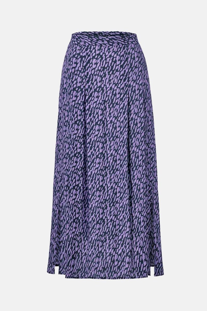 Tchibo تنورة ماكسي مطبوعة بالكامل للنساء، بنفسجي - Image 3