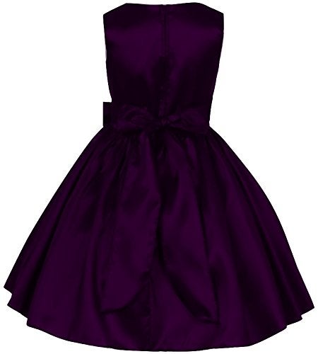 PINK WINGS Girl's Knee-Length' Frock (9-10 Years, Wine) - Image 2