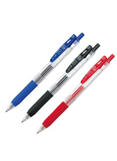 ZEBRA 3 Piece Sarasa Clip Gel Ink Rollerball Pen 0.5mm  - Image 1