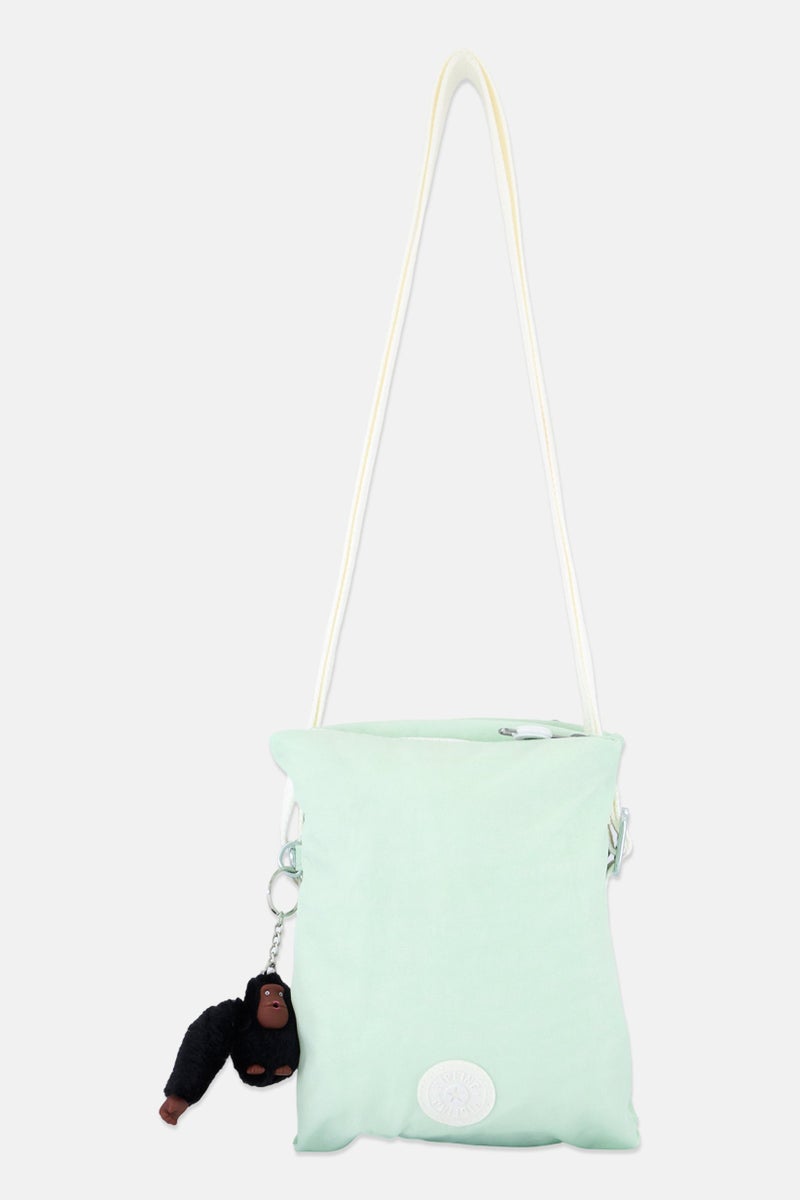 kipling Women Brand Logo Cross Body Bag, Mint Green - Image 1