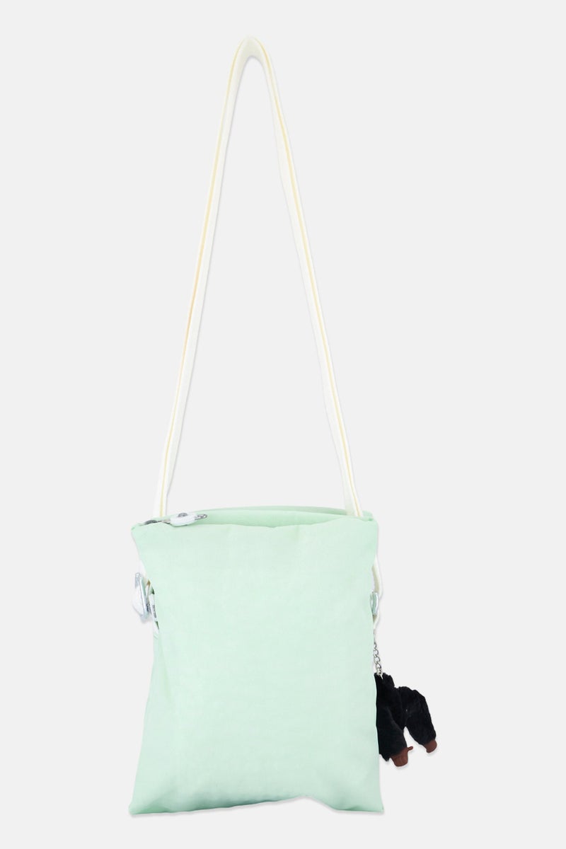 kipling Women Brand Logo Cross Body Bag, Mint Green - Image 2