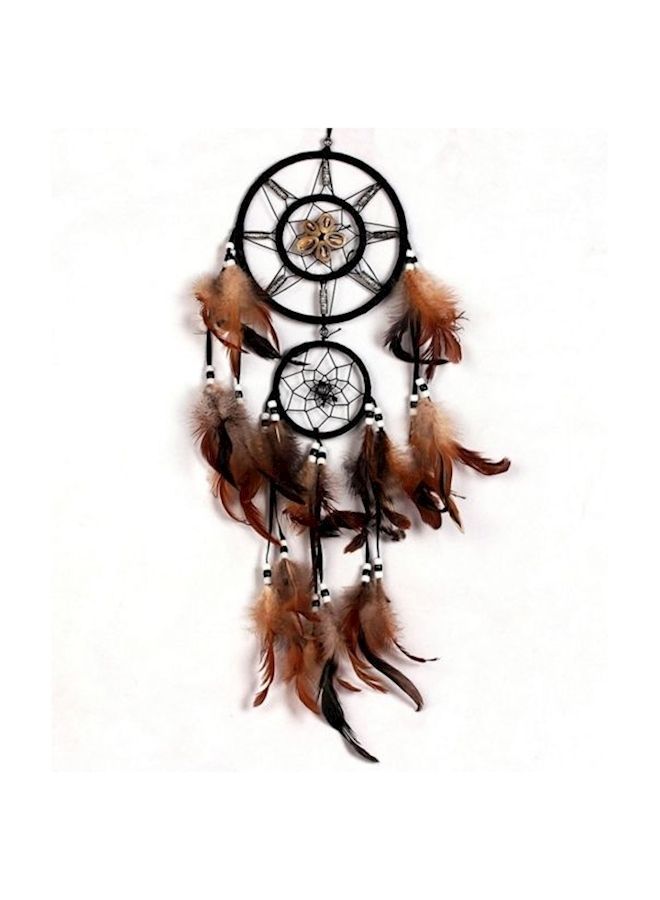 NIBEMINENT Dream Catcher Net For Wall Hanging Brown - Image 1