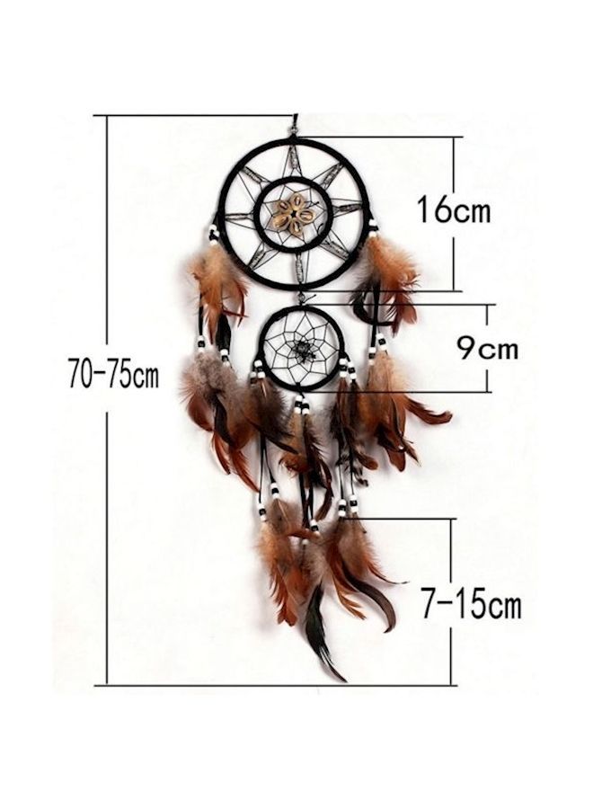 NIBEMINENT Dream Catcher Net For Wall Hanging Brown - Image 2