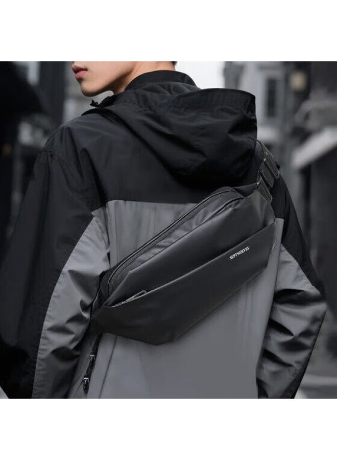 Septwolves Crossbody Bag For Men, Shoulder Bag, Trendy Sports Casual Commuter Chest Bag, Lightweight Fashionable Large Capacity Backpack Messenger Bag