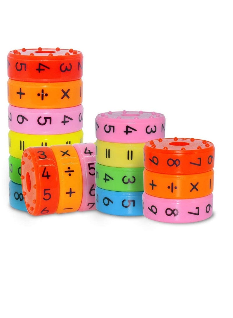 2 Pcs Magnetic Math Toys, Montessori Preschool Learning Educational Counting Game Numbers and Symbols Math Skills Kindergarden Educational Tools Colorful Math Blocks - Image 5