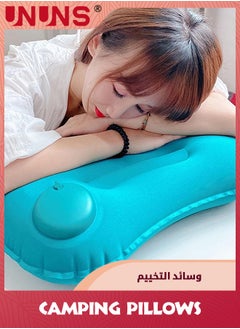 UNUNS Inflatable Travel Pillow,Ultralight Inflating Pillows With Storage Bag And Earplug,Lightweight Portable Backpacking Pillow For Neck Lumbar Support Camp Hiking Sleeping  - Image 5