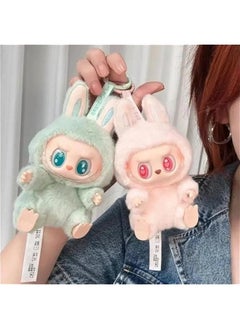 Generic 𝐋𝐚𝐛𝐮𝐛𝐮 backpacks and key pendants Cute Labubu, Charming Plush Doll Pendant Hanging Keyring Card Gift  - Image 3