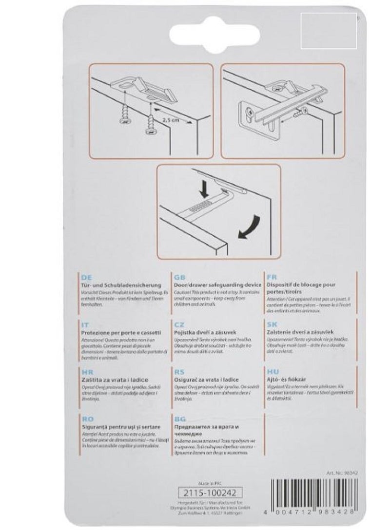 ACE Cabinet and Drawer Safety Locks Set of 6 - Image 2