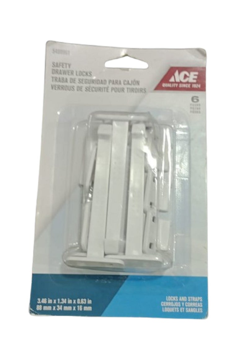 ACE Cabinet and Drawer Safety Locks Set of 6 - Image 1
