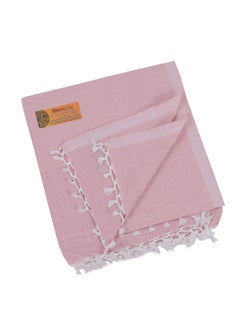 EthnicAlive Ethnic Alive Bhagalpuri Handloom Organic Light Rosy Brown Plain Soft Chadar  - Image 2