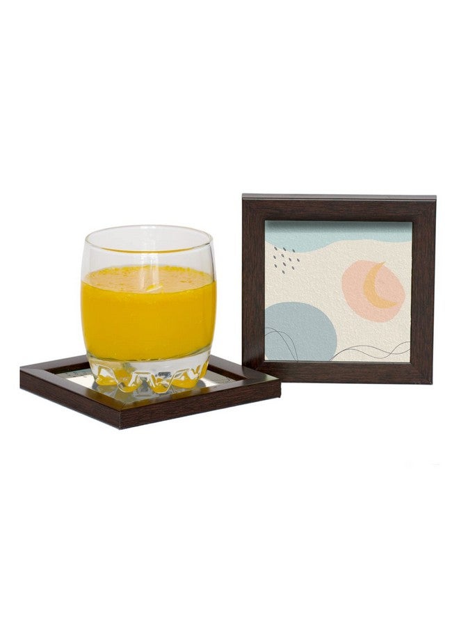 Paper Plane Design Tea Coffee Coaster Set Wooden Decorative Coasters Set. Home and Office Wooden Coasters Design 896 - Image 3