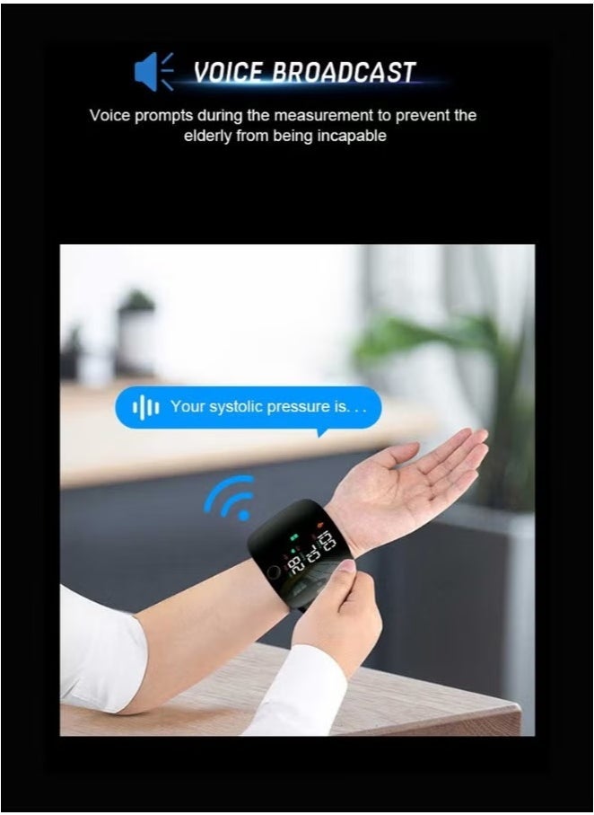 ELTRAZONE Digital Wrist Blood Pressure Monitor with Voice Broadcast  Portable Automatic BP Machine for Home and Travel Use - Image 4