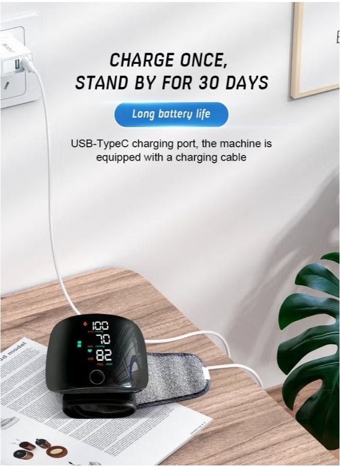 ELTRAZONE Digital Wrist Blood Pressure Monitor with Voice Broadcast  Portable Automatic BP Machine for Home and Travel Use - Image 2