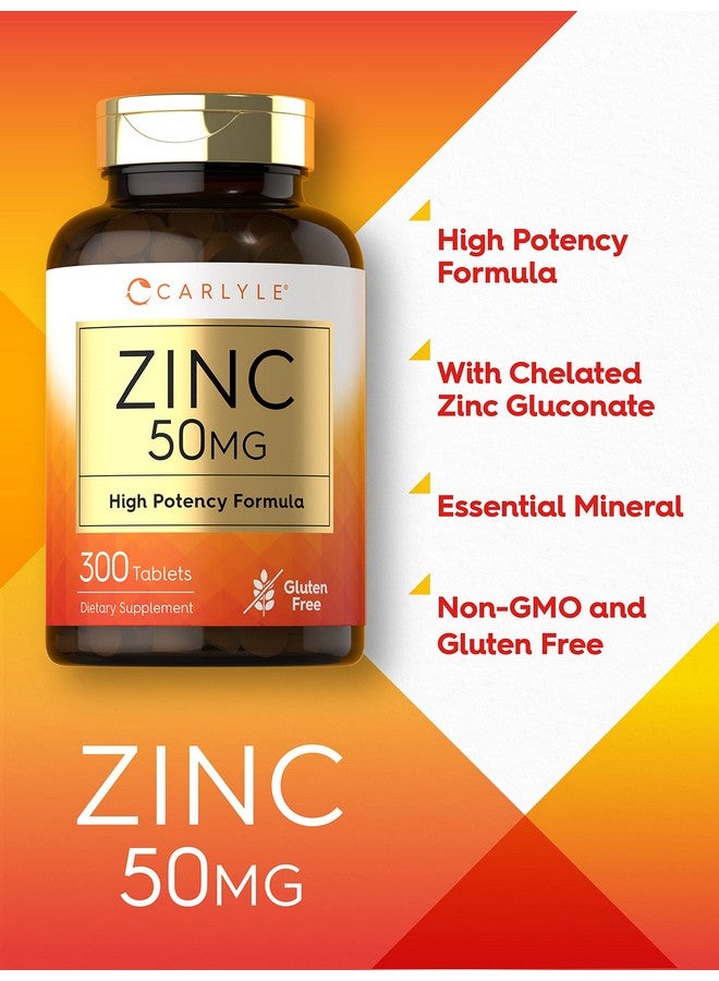 كارلايل زنك ٥٠ ملغ | ٣٠٠ قرص | مكمل غذائي نباتي، غير معدل وراثيًا، وخالي من الغلوتين | غلوكونات الزنك | تركيبة عالية الفعالية - Image 2