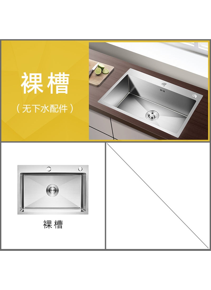 Generic - Factory wholesale kitchen sink stainless steel single sink sink sink sink sink sink manual under-counter Basin - Image 1