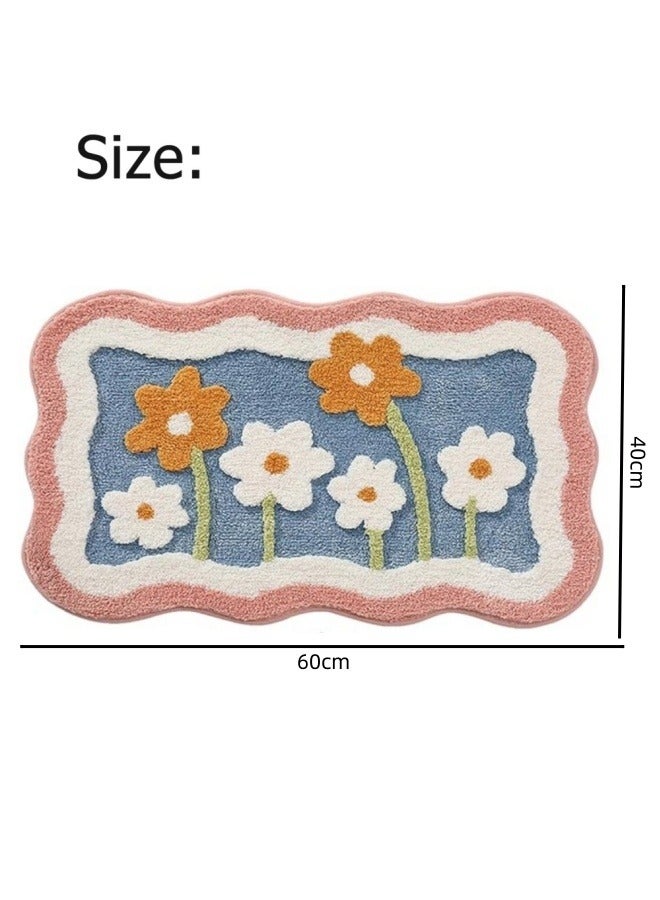 Aikenn 40*60CM Bathroom Rug Mat,Extra Soft and Absorbent Microfiber Bath Rugs,Non-Slip Bath Mat, Luxury Bathroom Rug Mat,Machine Wash Dry,Bath Mats for Bathroom Floor  - Image 2