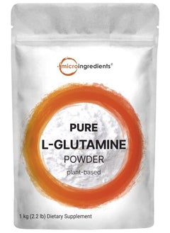Micro Ingredients Pure L-Glutamine Powder, Plant-Based (2.2 LB)  - Image 1
