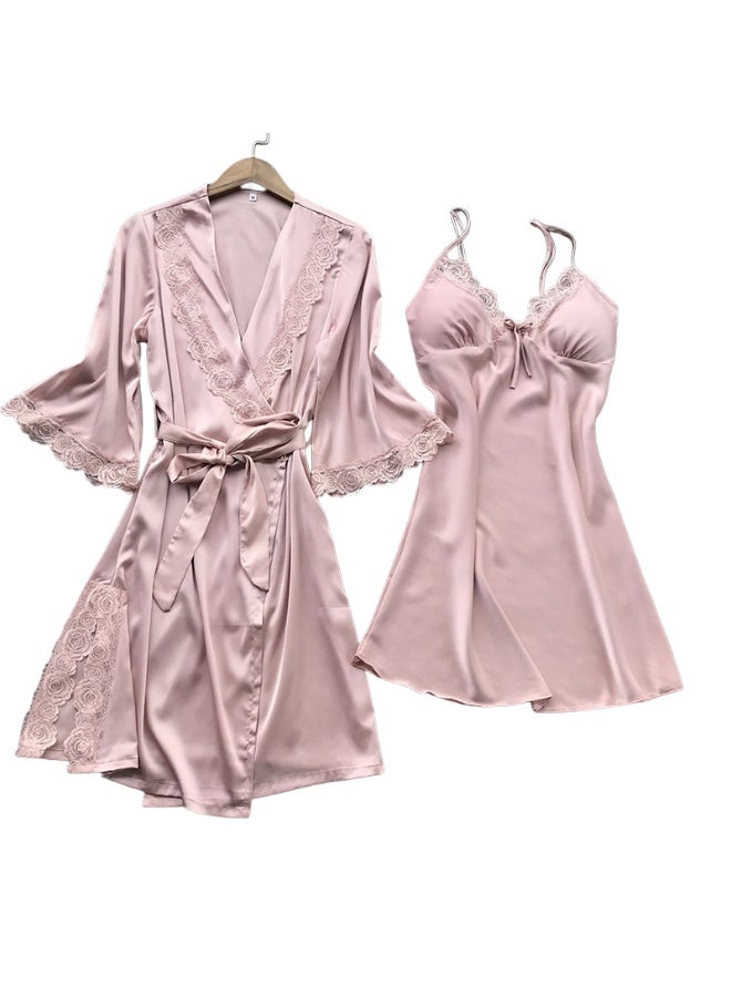 Nariele طقم بيجامة كبير بلون واحد - Image 1